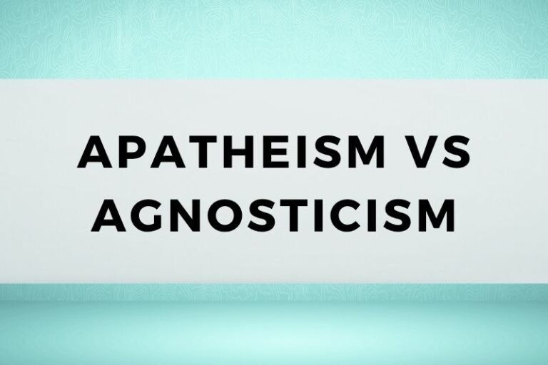 Apatheism vs Agnosticism